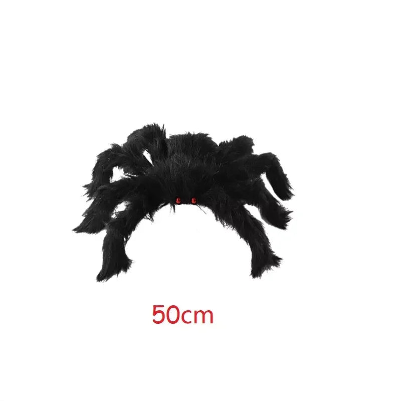 Giant Black Spider Halloween Decoration (30cm-200cm)