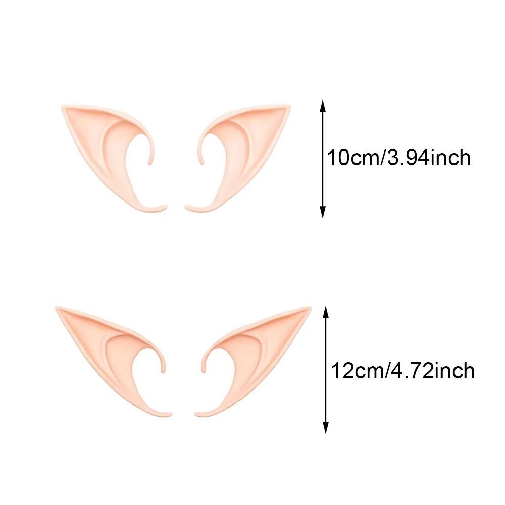 Halloween Latex Elf Ears – Enchanting Cosplay Accessory for Fairy and Angel Costumes