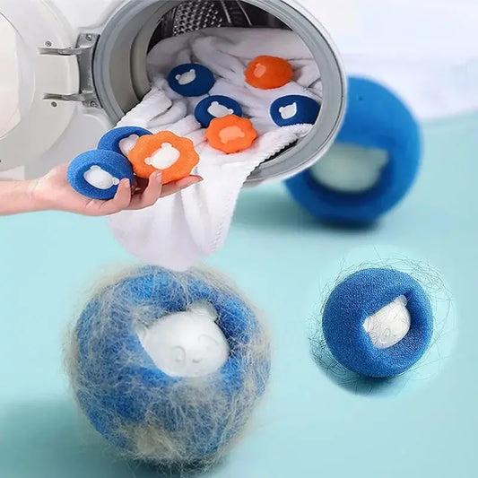 Reusable Pet Hair Remover Laundry Ball - Washing Machine Filter for Cat Fur and Lint Catching