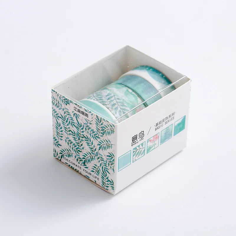 5-Piece Set of Decorative Washi Tapes