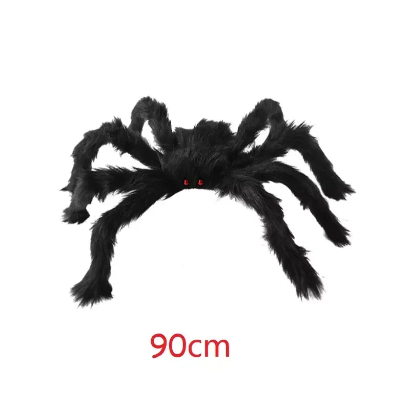 Giant Black Spider Halloween Decoration (30cm-200cm)