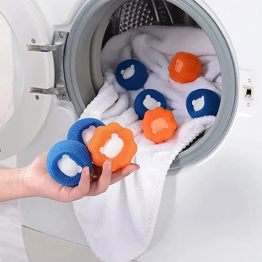 Reusable Pet Hair Remover Laundry Ball - Washing Machine Filter for Cat Fur and Lint Catching