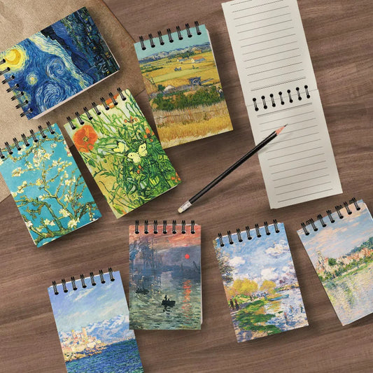 Monet & Van Gogh Inspired Painting Coil Binder