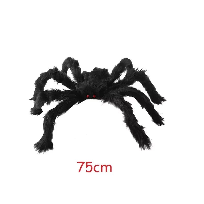 Giant Black Spider Halloween Decoration (30cm-200cm)