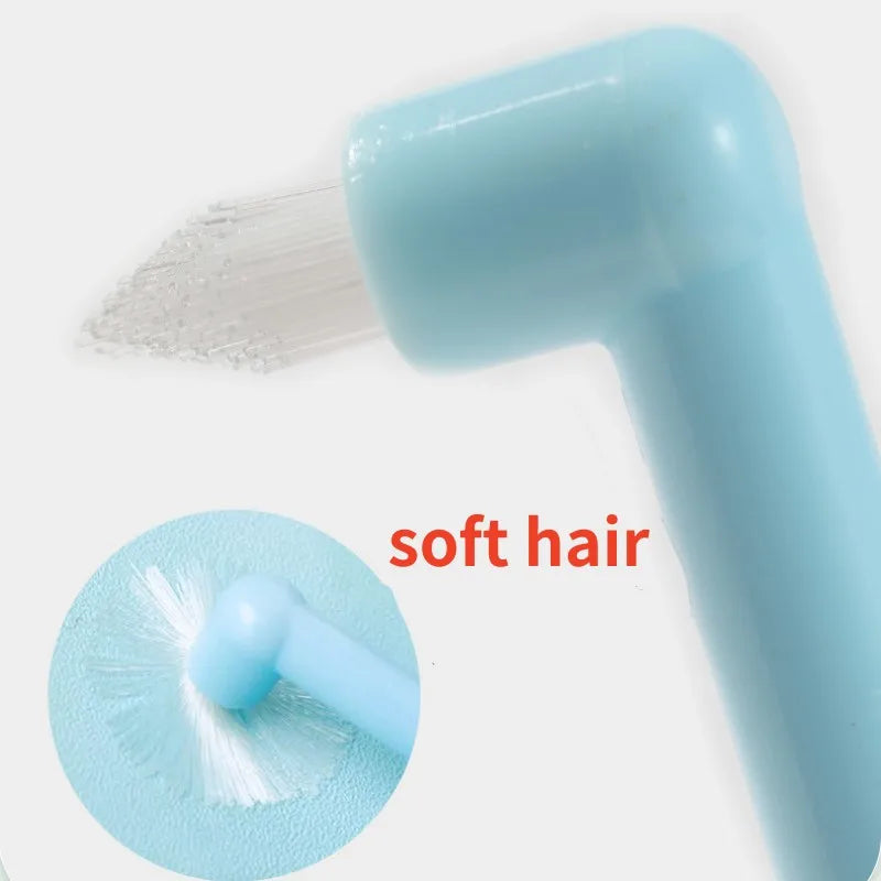 Soft-Bristle Pet Toothbrush for Dogs and Cats