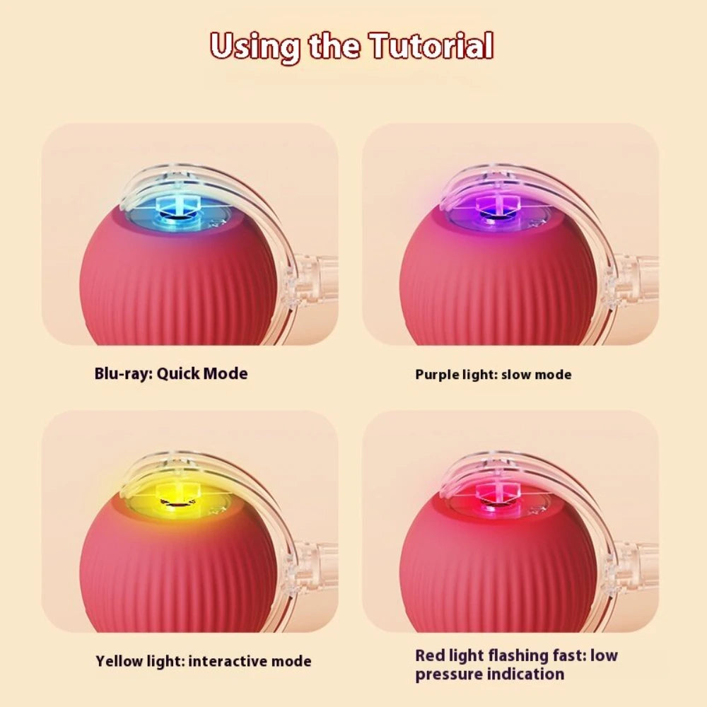 Interactive Automatic Rolling Ball Toy for Cats and Dogs