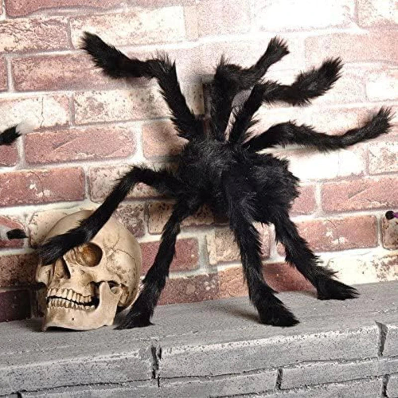 Giant Black Spider Halloween Decoration (30cm-200cm)