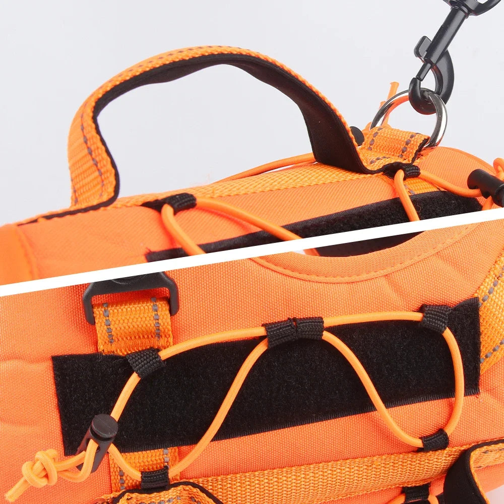 Adjustable Reflective Nylon Dog Harness with No-Pull Design