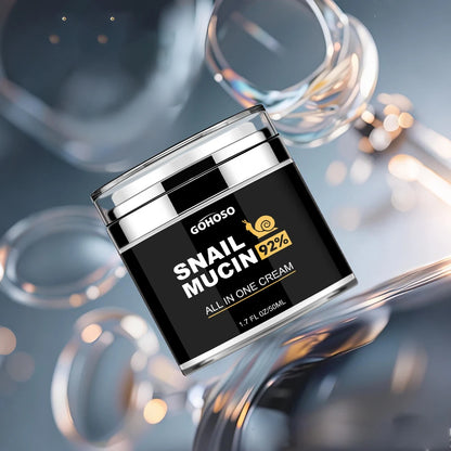 50ml Snail Mucus Face Cream – Hydrating Anti-Aging Moisturizer for Firming, Whitening, Wrinkle Reduction, Oil Control & Pore Shrinking