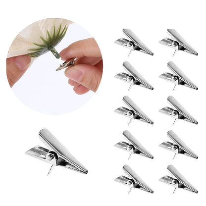 Sparkling 5/10-Piece 14.5cm Glitter Christmas Flower Ornaments in Pink, Red, and Gold - Artificial Blooms for Festive Tree and Home Decor