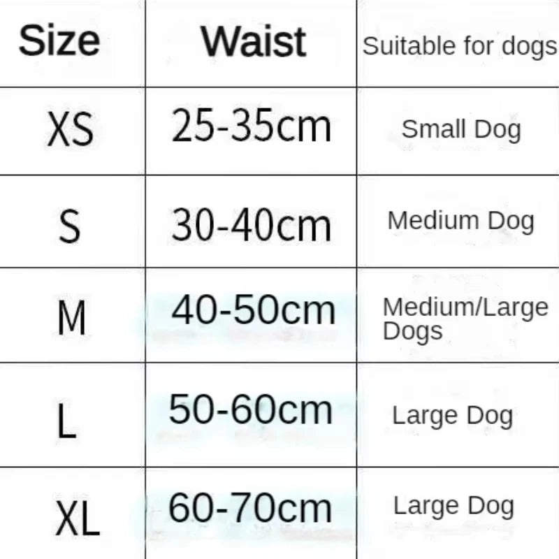 1/3pcs Adjustable Washable Female Dog Diapers