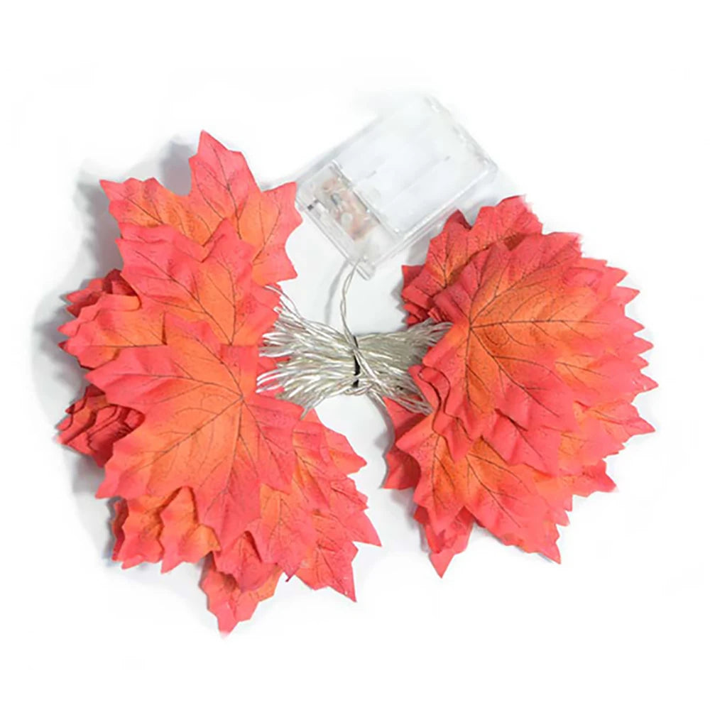 Halloween LED Maple Leaf String Lights