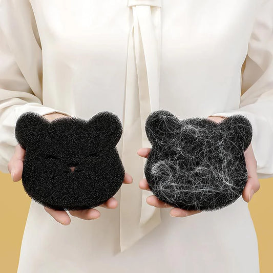 2-Pack Bear-Shaped Pet Hair Remover Laundry Balls