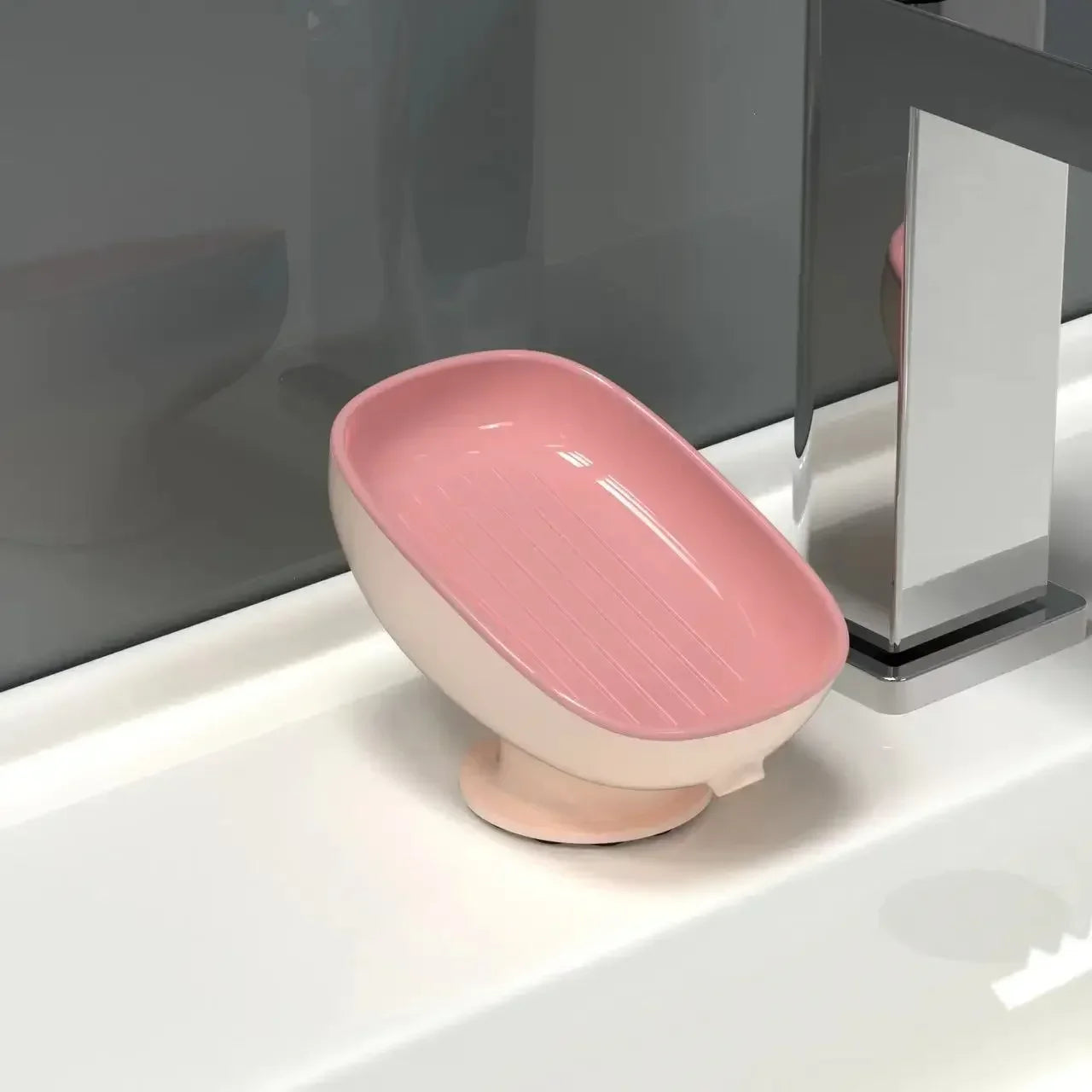 Super Suction Cup Soap Dish with Drain