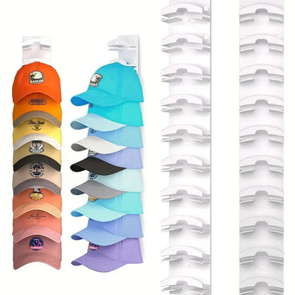 Wall-Mounted Baseball Cap Storage Organizer