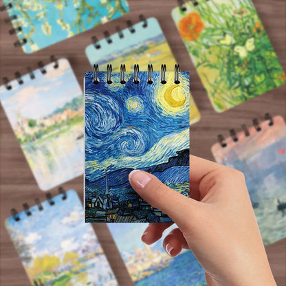 Monet & Van Gogh Inspired Painting Coil Binder