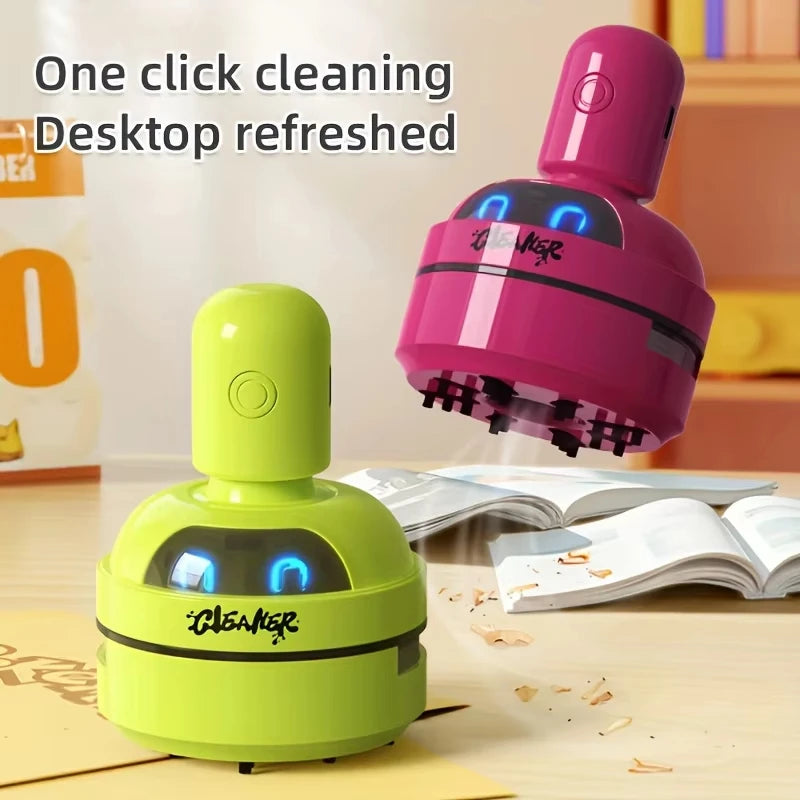 3-Speed USB Rechargeable Mini Portable Handheld Desktop Vacuum Cleaner – Dust Collector for Computer Keyboards and Home Office Cleaning