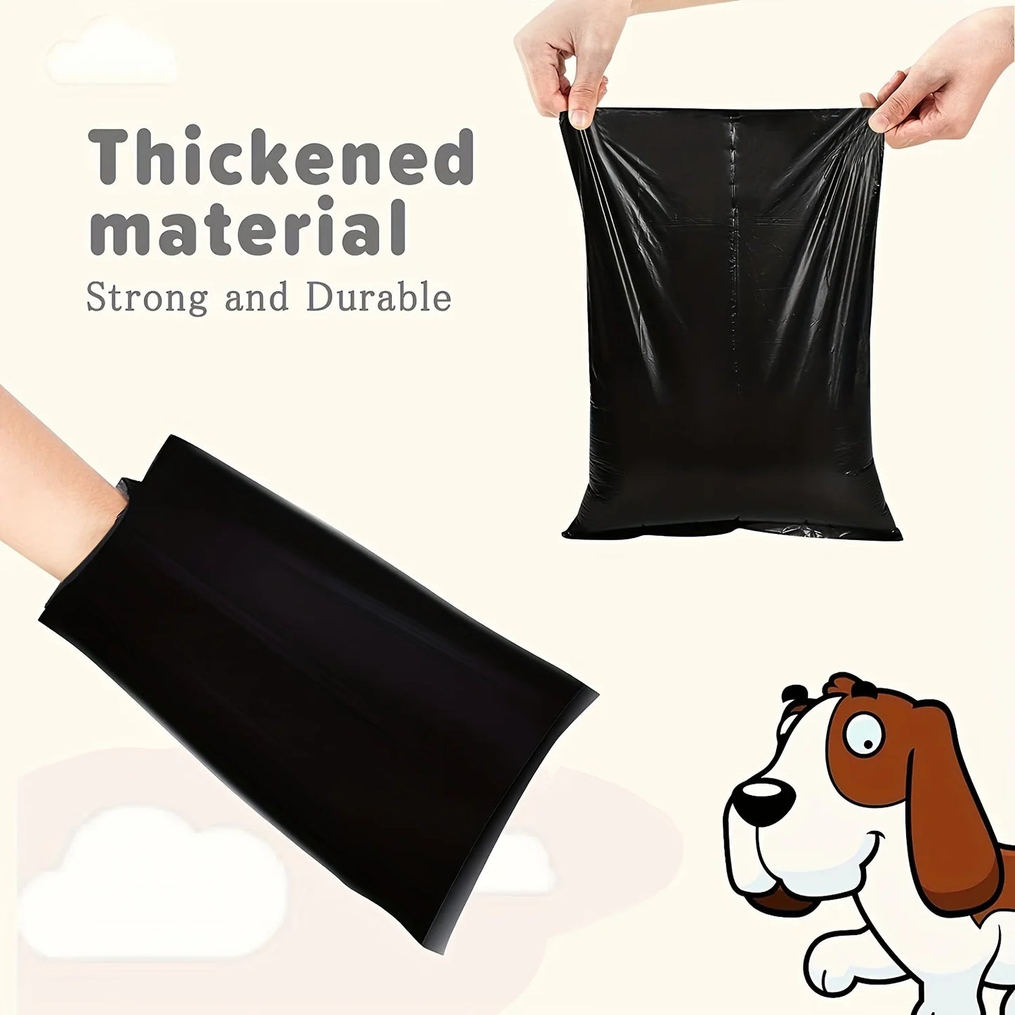 300/1500pcs Durable Leak-Proof Dog Poop Bags