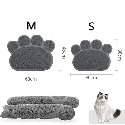 Paw Print Waterproof Cat Litter Mat