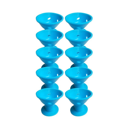 10Pcs Heatless Hair Curlers Set – Large & Small Soft Silicone Overnight Rollers for Natural Waves, No-Heat Lazy Curling Rods for Women & Kids