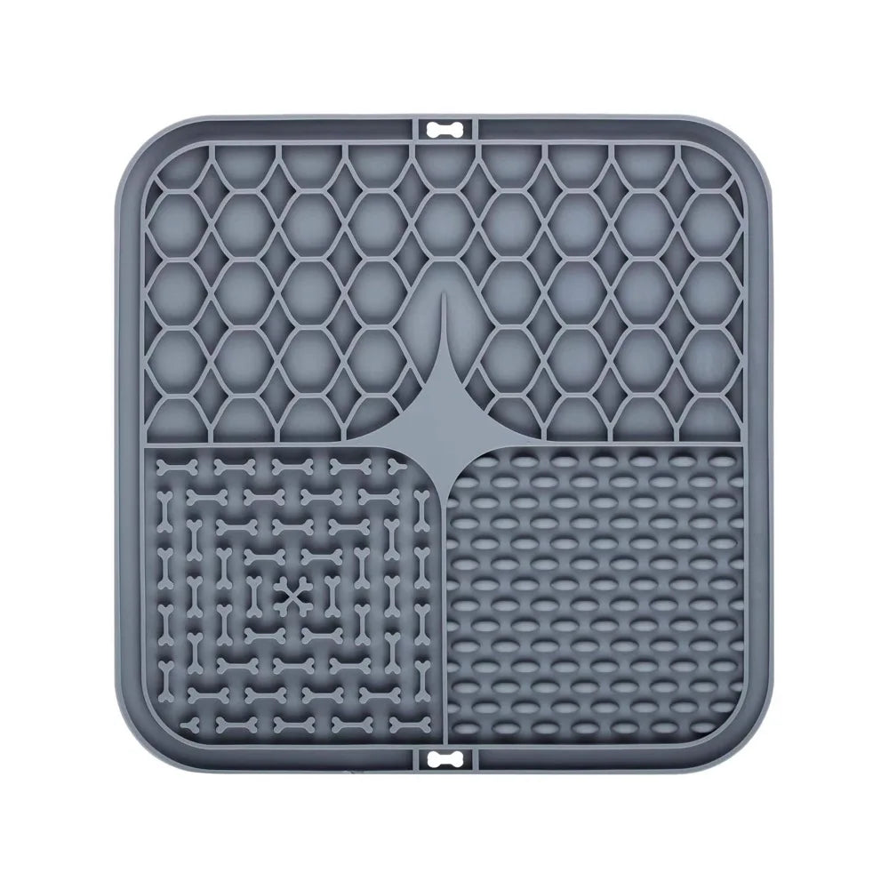 Silicone Dog Lick Mat – Slow Feeder Plate with Strong Suction for Training, Bath Time Distraction & Healthy Mealtimes