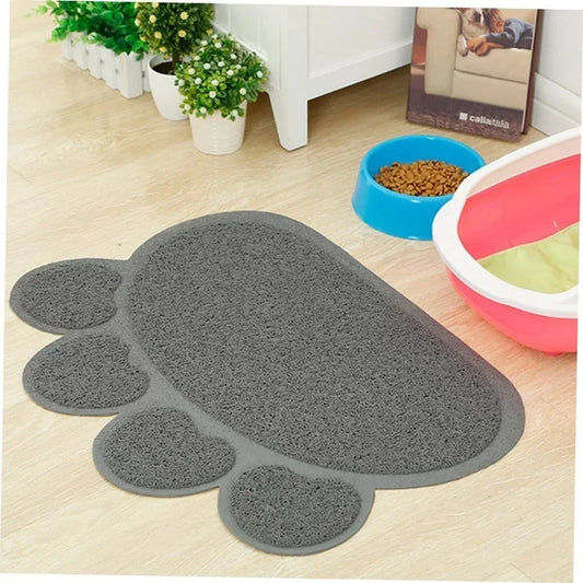Paw Print Waterproof Cat Litter Mat