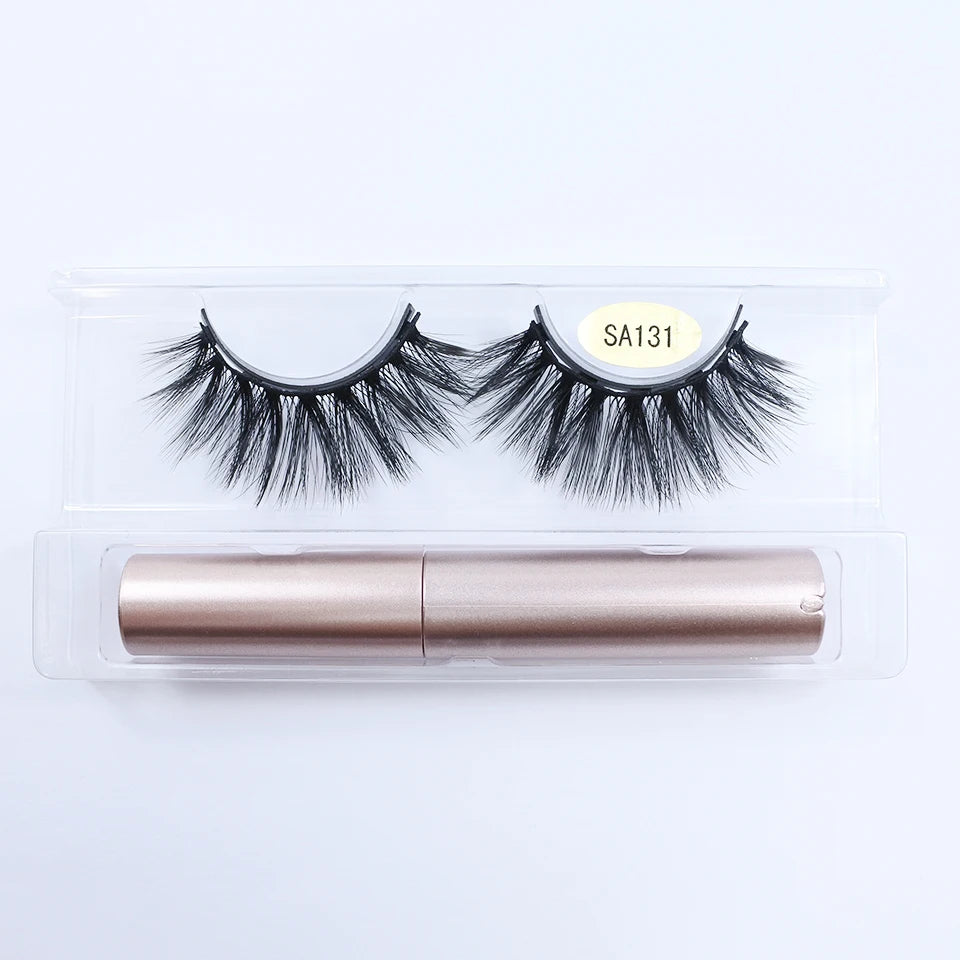 5/10 Pairs Reusable Magnetic Eyelashes Kit with Eyeliner & Applicator – Natural Look 5 Magnet False Lashes for Easy No-Glue Makeup