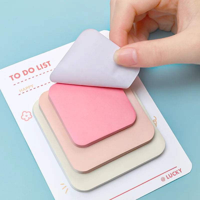 Multicolor Adhesive Memo Pad Set (90 Sheets, 3 Sizes)