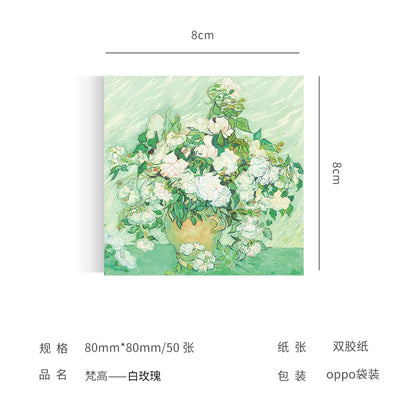 Monet & Van Gogh Inspired Painting Memo Pad