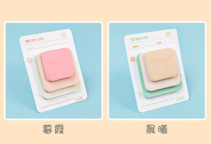 Multicolor Adhesive Memo Pad Set (90 Sheets, 3 Sizes)