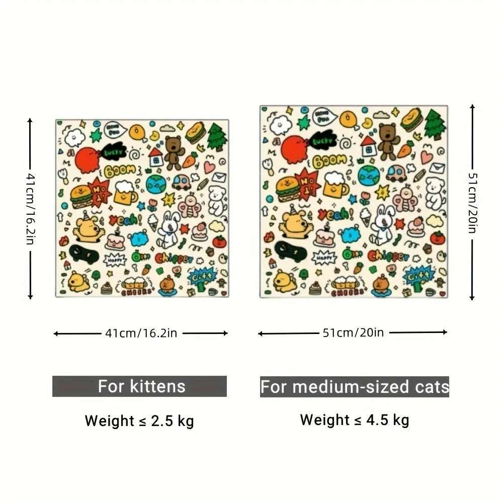Soft Cat Grooming Wrap with Self-Adhesive Design