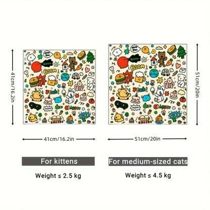 Soft Cat Grooming Wrap with Self-Adhesive Design