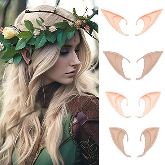 Halloween Latex Elf Ears – Enchanting Cosplay Accessory for Fairy and Angel Costumes