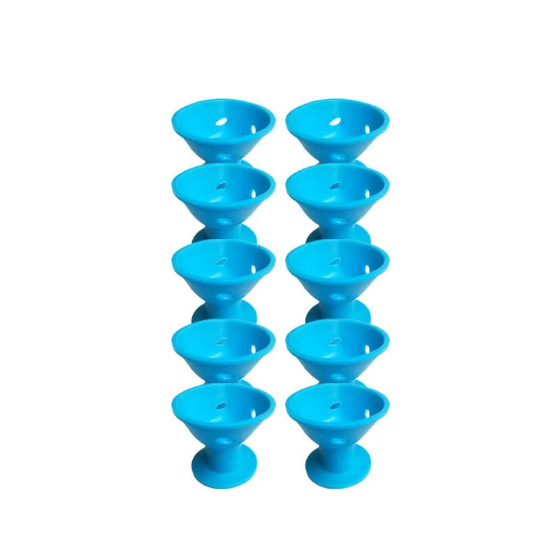 10Pcs Heatless Hair Curlers Set – Large & Small Soft Silicone Overnight Rollers for Natural Waves, No-Heat Lazy Curling Rods for Women & Kids