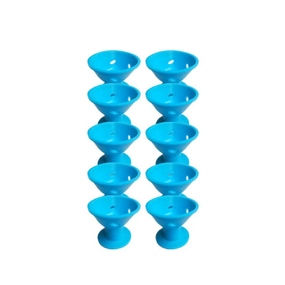 10Pcs Heatless Hair Curlers Set – Large & Small Soft Silicone Overnight Rollers for Natural Waves, No-Heat Lazy Curling Rods for Women & Kids