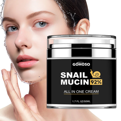 50ml Snail Mucus Face Cream – Hydrating Anti-Aging Moisturizer for Firming, Whitening, Wrinkle Reduction, Oil Control & Pore Shrinking