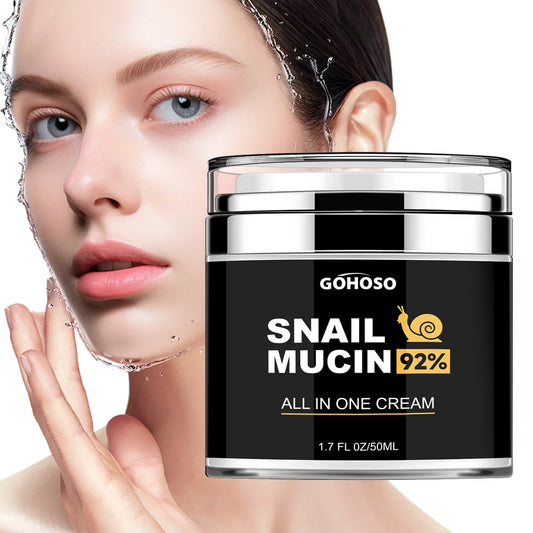 50ml Snail Mucus Face Cream – Hydrating Anti-Aging Moisturizer for Firming, Whitening, Wrinkle Reduction, Oil Control & Pore Shrinking
