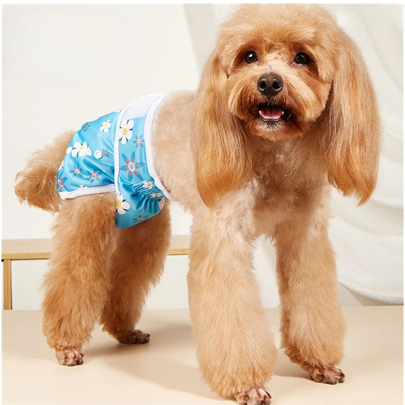1/3pcs Adjustable Washable Female Dog Diapers