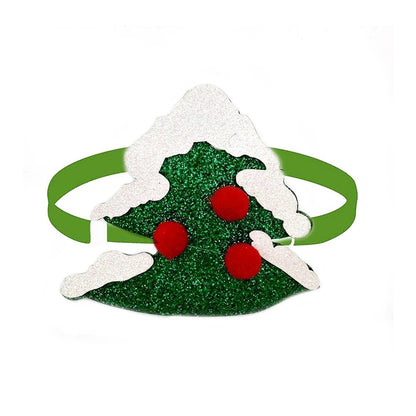 Festive 30-Piece Christmas Dog Bow Tie Set - Adjustable Snowman and Deer Style Neckties for Small Dogs and Pet Grooming Accessories