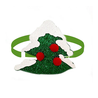 Festive 30-Piece Christmas Dog Bow Tie Set - Adjustable Snowman and Deer Style Neckties for Small Dogs and Pet Grooming Accessories