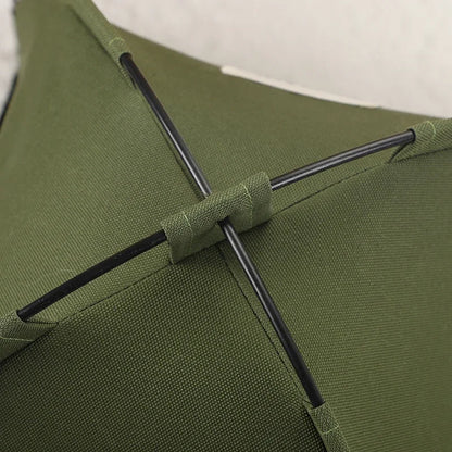 Cozy Pet Teepee Tent with Cushion - Portable Cat & Dog Bed House for Indoor and Outdoor Use