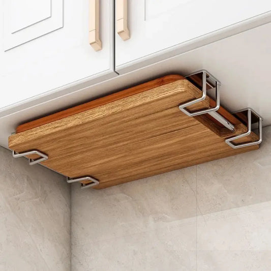 Stainless Steel Kitchen Sponge and Pot Lid Storage Rack