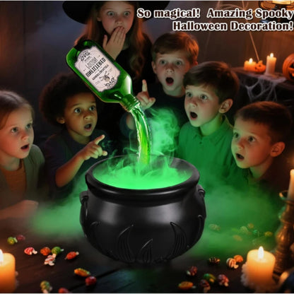 Halloween Black Wizard Bowl with Magic Floating Potion Bottle and Diffuser
