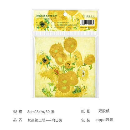 Monet & Van Gogh Inspired Painting Memo Pad