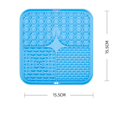 Silicone Dog Lick Mat – Slow Feeder Plate with Strong Suction for Training, Bath Time Distraction & Healthy Mealtimes