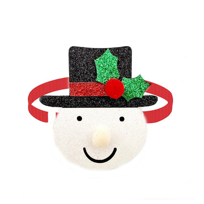 Festive 30-Piece Christmas Dog Bow Tie Set - Adjustable Snowman and Deer Style Neckties for Small Dogs and Pet Grooming Accessories