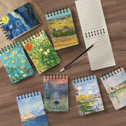 Monet & Van Gogh Inspired Painting Coil Binder