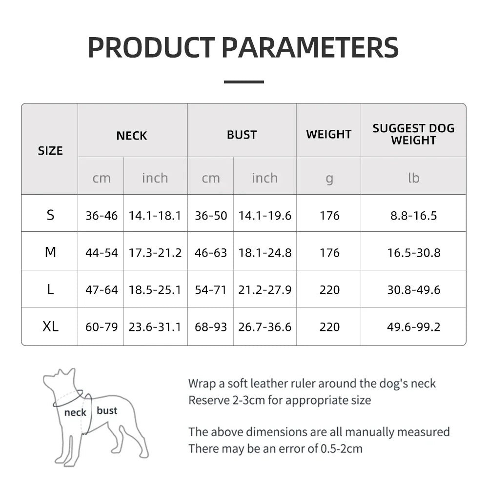 Adjustable Reflective Nylon Dog Harness with No-Pull Design