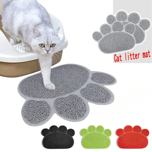 Paw Print Waterproof Cat Litter Mat