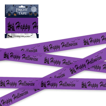 Halloween Skull Head Warning Tape with Witch Balloons